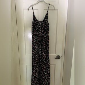 Black Floral maxi dress